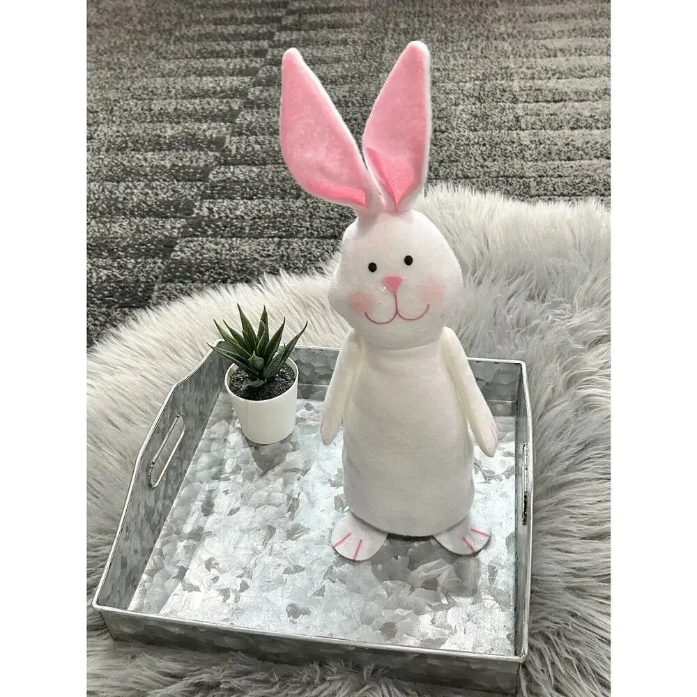 Easter Bunny‎ Door Greeter Plush 14” Tiered Tray Farmhouse Decoration